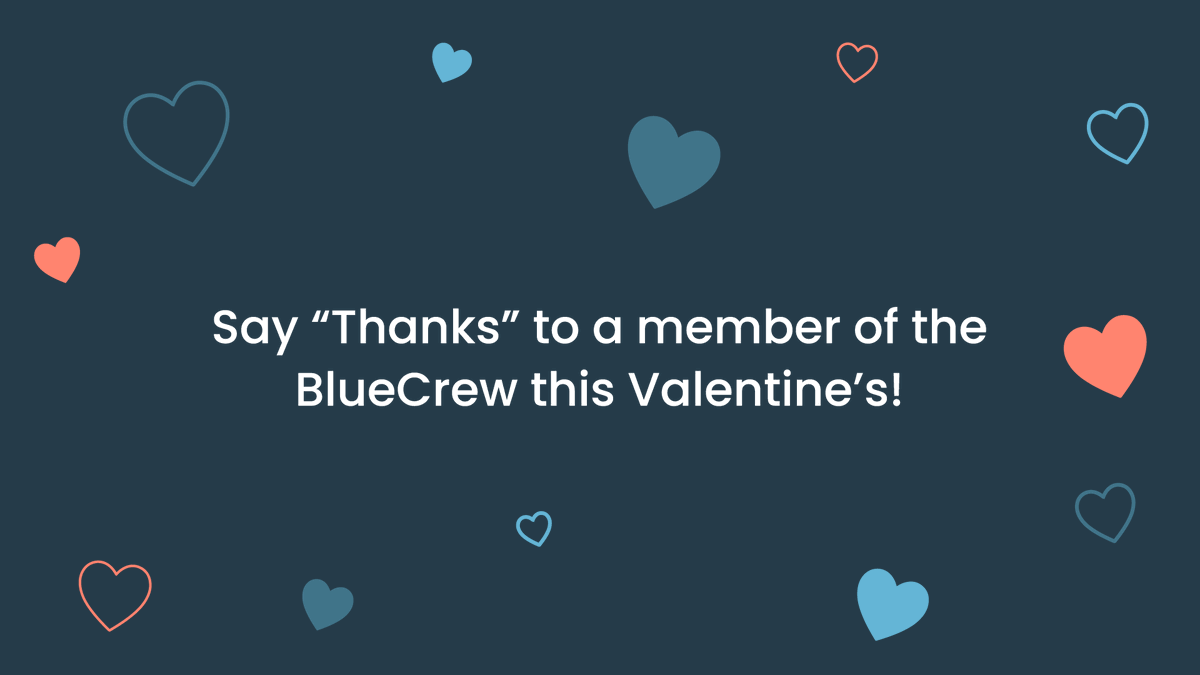BlueConic's tweet photo. As Valentine’s Day approaches, we’d love to hear from you about that special someone from the BlueCrew who’s made an impact on your CDP journey. Feel like writing sentence of appreciation? Send us a love note to share with the ’Crew on Valentine’s Day! https://t.co/nGJZ8bKpdi https://t.co/EtdE2zkiMB