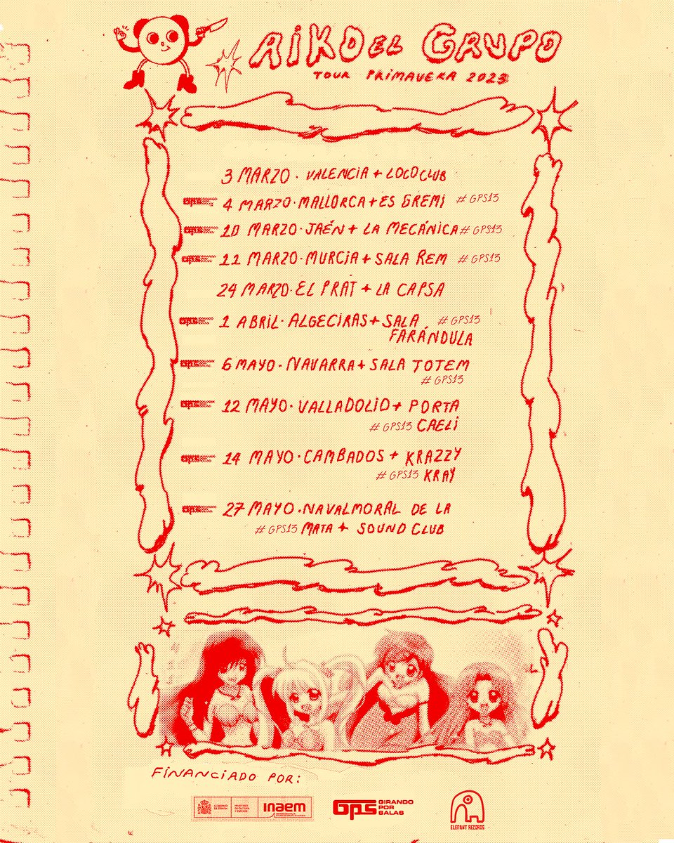 .<a href="/aikoelgrupo/">aikoelgrupo</a> inician su gira <a href="/girandoporsalas/">Girando Por Salas</a> 
Fechas 👇