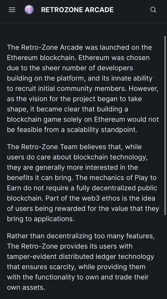 tinydinos_eth's tweet photo. @cryptohighnft #RetroZone knows their stuff. Don’t fade $RZ too much longer sir. (From whitepaper) https://t.co/tfpKQIjcqV