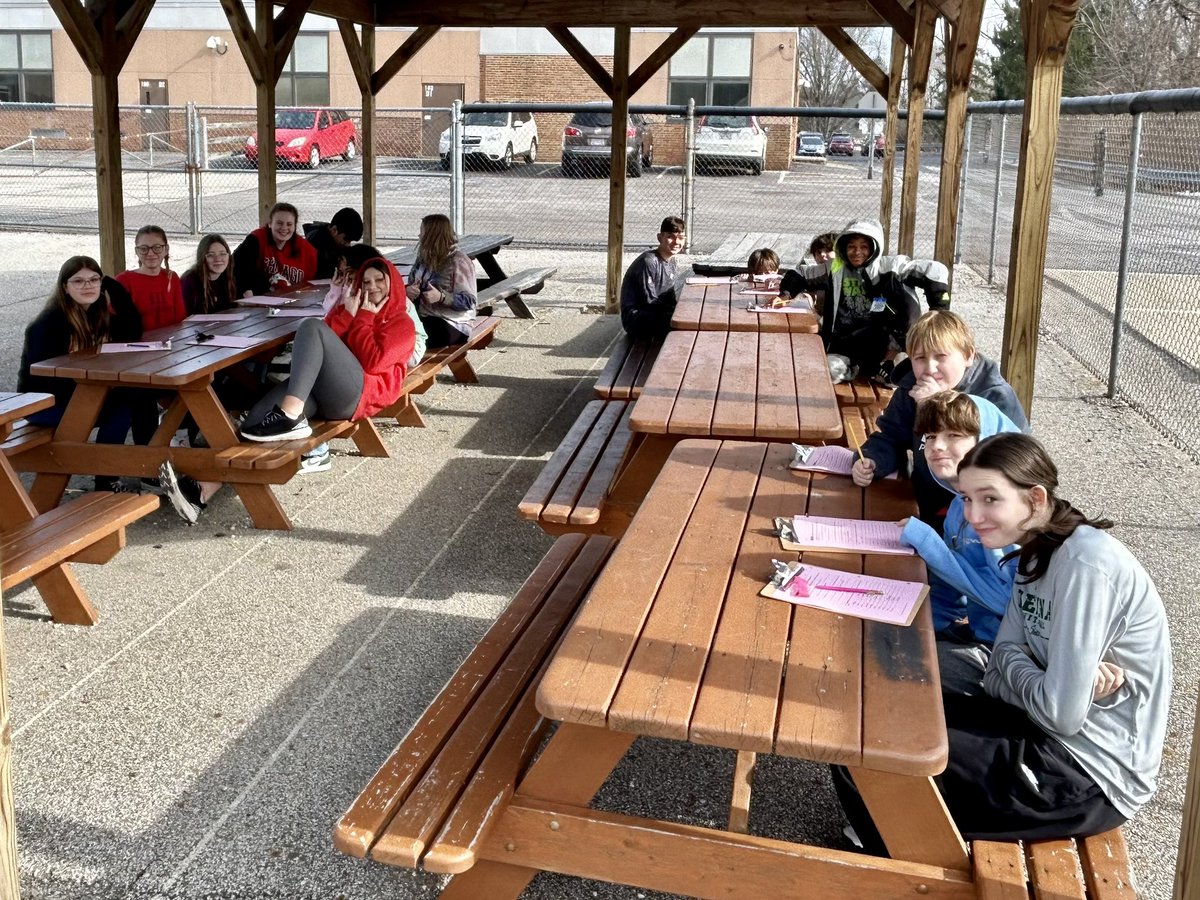 Practicing some grammar and getting fresh air in Language Arts <a href="/ClaggettMCS/">Claggett MCS</a>