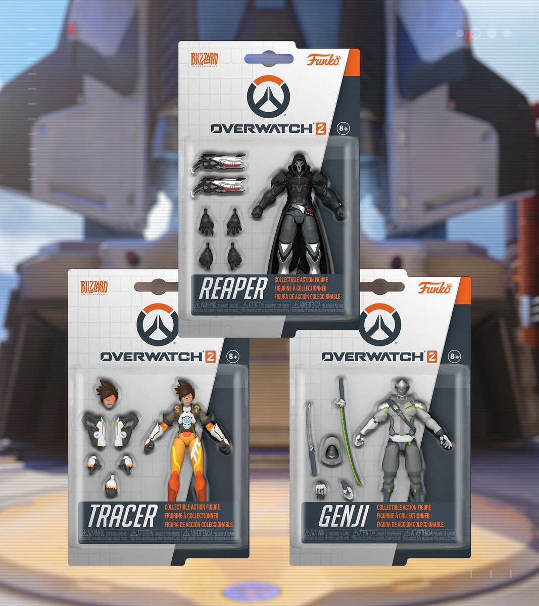 OWCavalryFR's tweet photo. Nouvelles figurines #Overwatch2 par @OriginalFunko pour Genji, Faucheur &amp; Tracer✨

🏷️ Prix : US $13.00
🛒 https://t.co/XaKfIUGu2K https://t.co/IusbaGGSJj