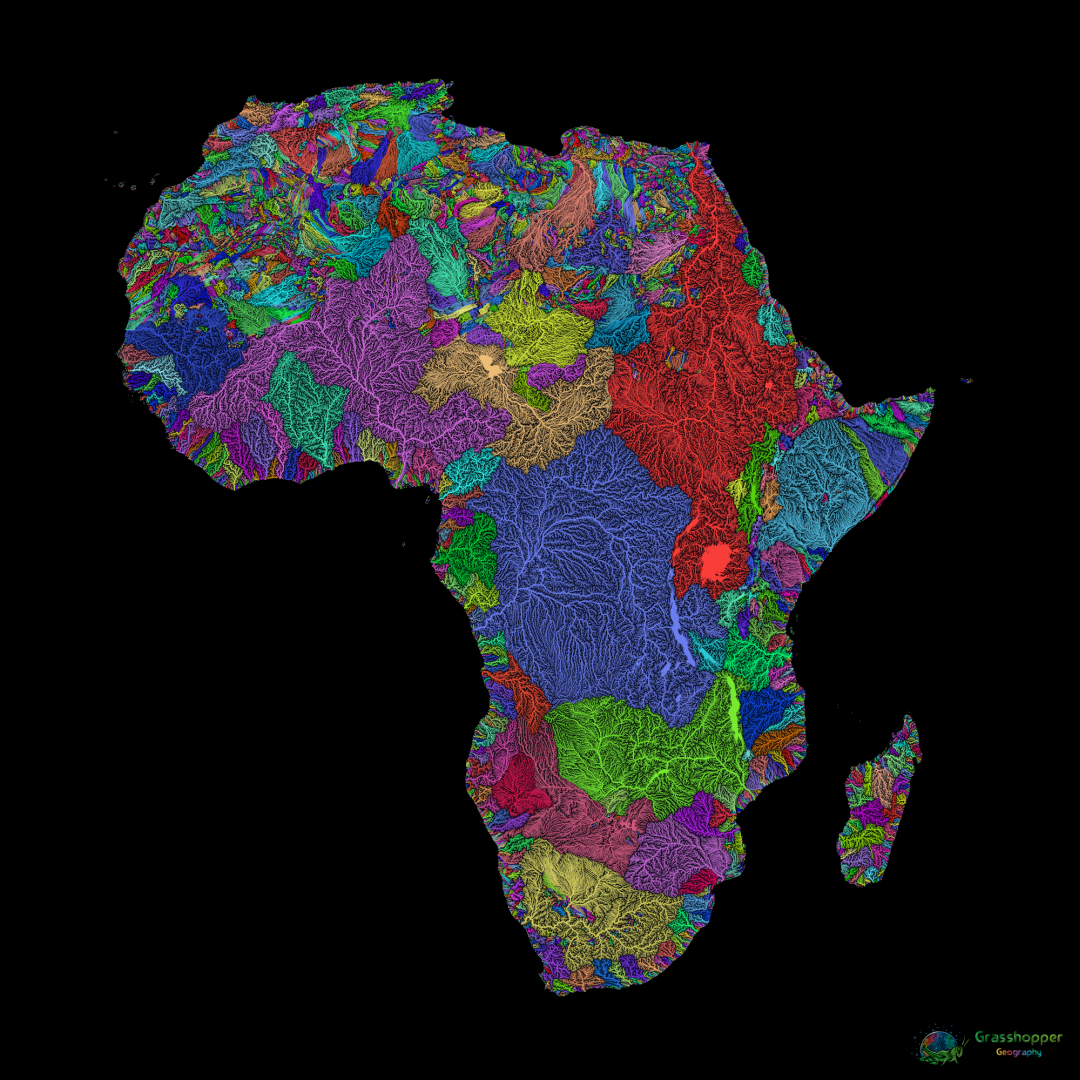 africa water map