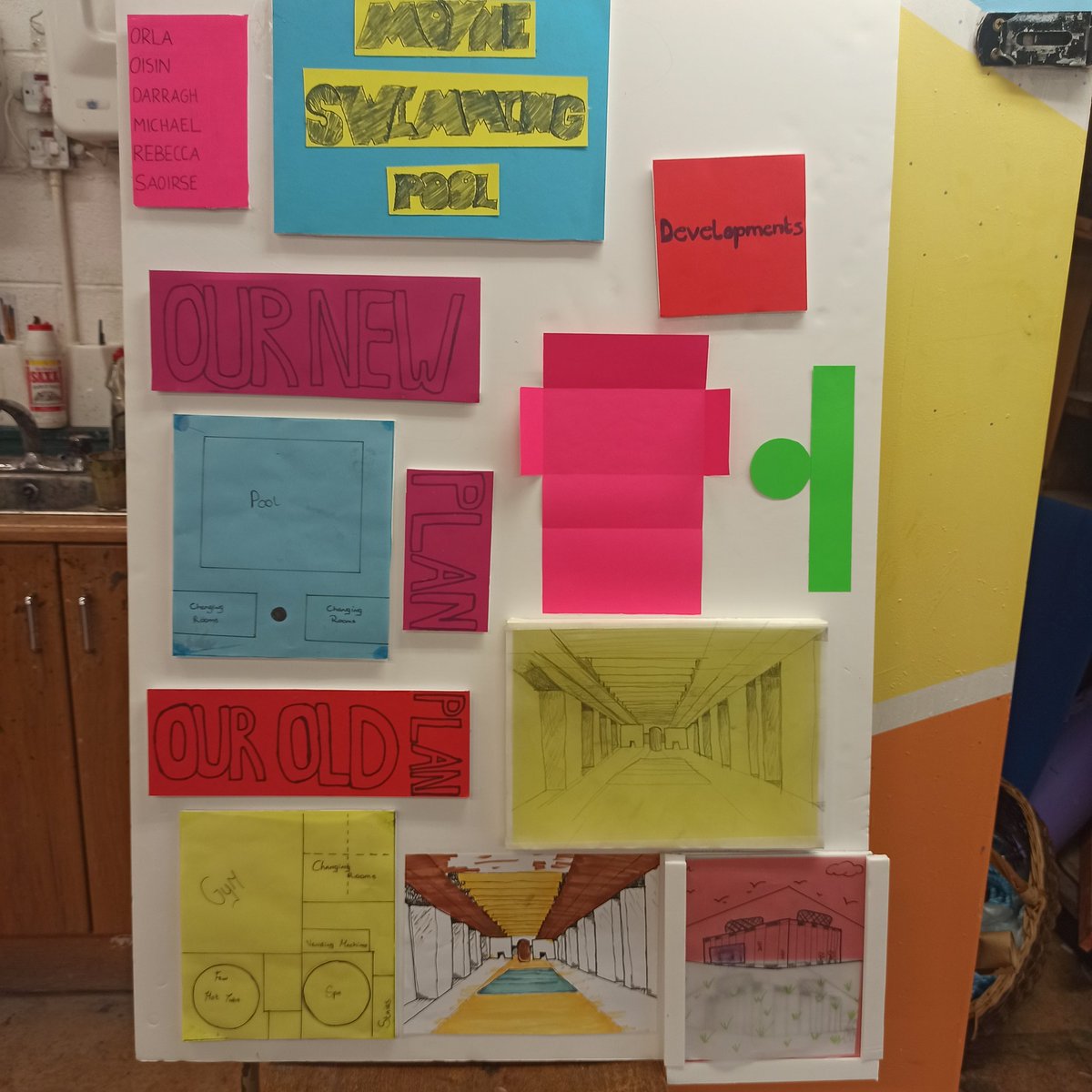 Thanks to Stephen Gilmartin from <a href="/IAFarchitecture/">Irish Architecture Foundation</a> who did some fantastic work with a group of our transition year students over the past 2 days. Their brief was to design a building to improve our school.