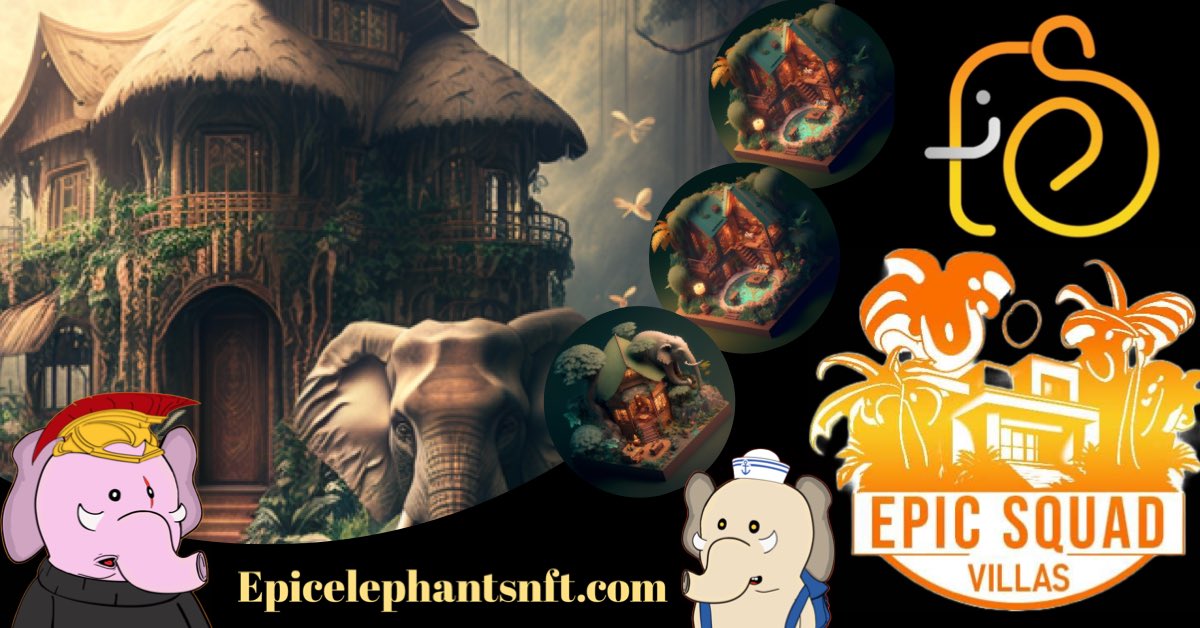 Coming close to one year in the blockchain!!🥳🥳🥳 <a href="/EpicElephants/">Epic Squad (🐘🏡) MINTING NOW 🐾</a> #EpicSquad #rt4xp 
It's a crazy ride.. and we have no plans on stopping now.. 
LFG Epic style!!!🐘🐘🐘🐘
#NFTs #NFTCommunity #NFT #NFTProjects #nftcollectors