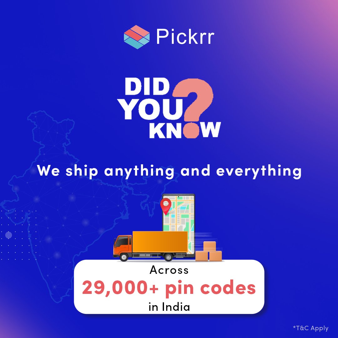 A 👬friend in need is a friend indeed. That is how the relationship of Pickrr with its sellers is. Unleash the power of seamless 🚛 shipping with us! We can📦deliver everything to your🏠doorstep.

#shipping #freeshipping #shippingalloverindia #shippingcompany #shippingavailable