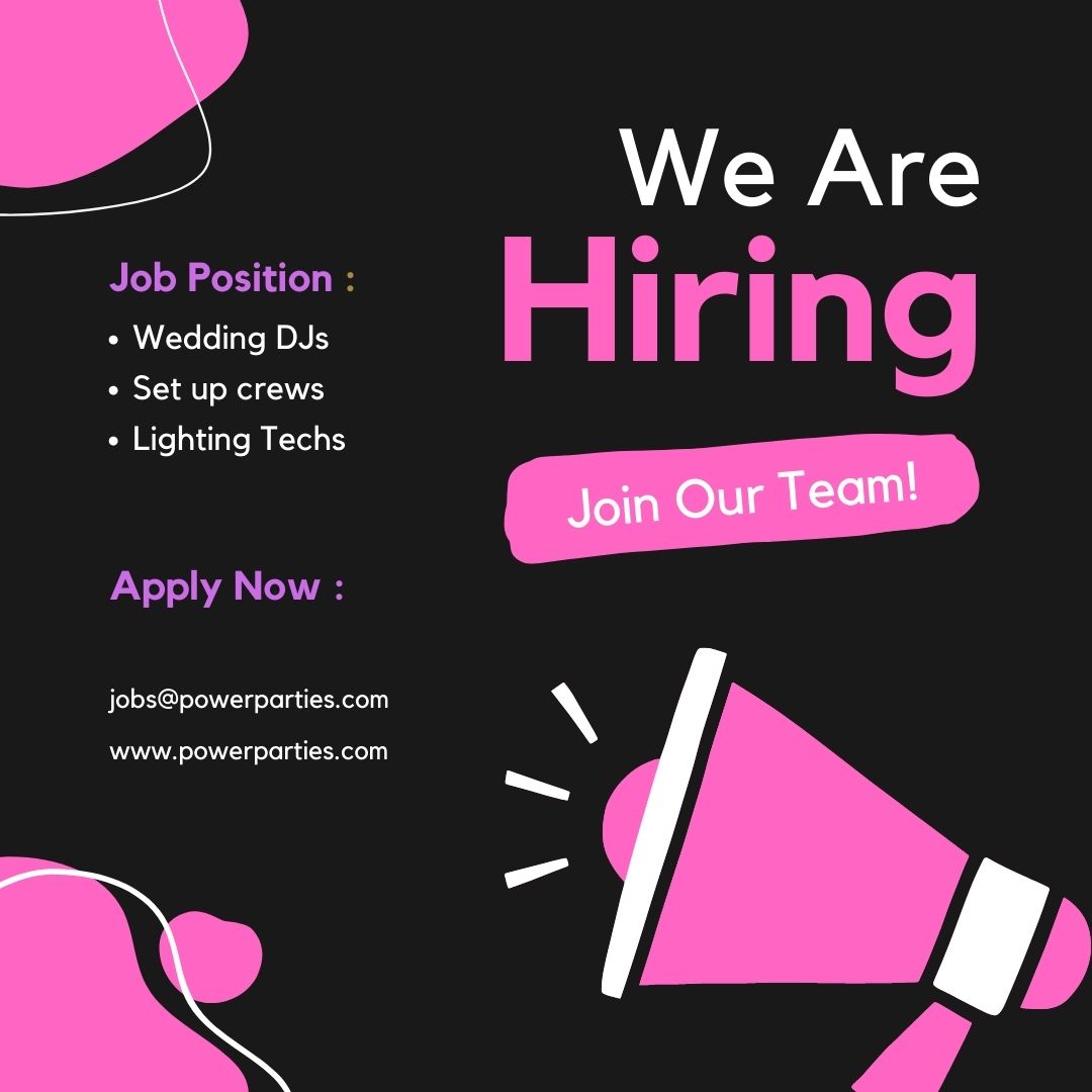 powerparties's tweet photo. Looking for exceptional talent to join our winning team! Please share and tag if this is you or if you know of someone. #weddingdj #weddingdjs #miamidj #miamidjs #lightingtech #miamiweddingdj #powerparties #weddingplanner #djlife https://t.co/wsfY4XgtmO
