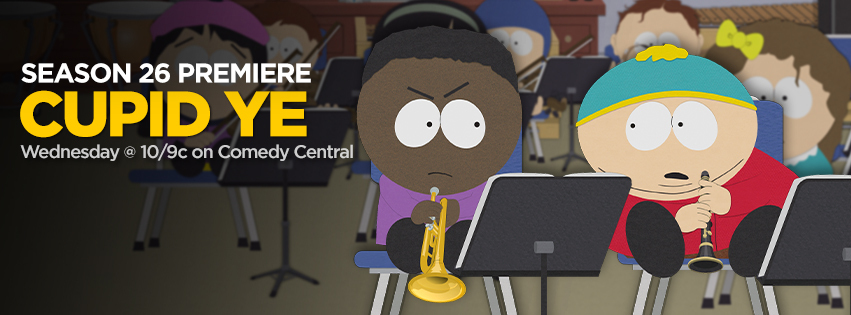 SoUTHPaRKoLoGY's tweet photo. ⭐️ ALL-NEW SOUTH PARK - SEASON 26 PREMIERES TONIGHT !!! ⭐️
#SouthPark #SoUTHPaRKoLoGY
#SouthPark26 #SP26 #CupidYe #Token #Tolkien #TokenBlack #TolkienBlack https://t.co/ndohvqasIP