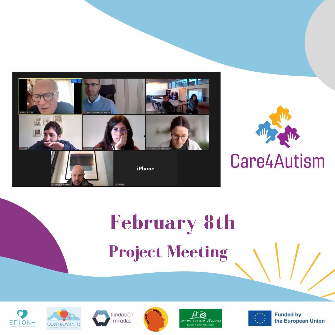 ➡️ Today we had another super productive meeting where we talked about the project's progress, set the dates for our next meetings and had a discussion about the best practices guide. <a href="/BelBrainCouncil/">Belgian Brain Council</a> <a href="/roland_pochet/">Roland Pochet</a> <a href="/epioni_ngo/">Greek Carers Network EPIONI</a> <a href="/ControventoCt/">Controvento Catania</a> <a href="/FMiradasTEA/">Fundación Miradas</a> <a href="/EU_Brain/">European Brain Council</a>