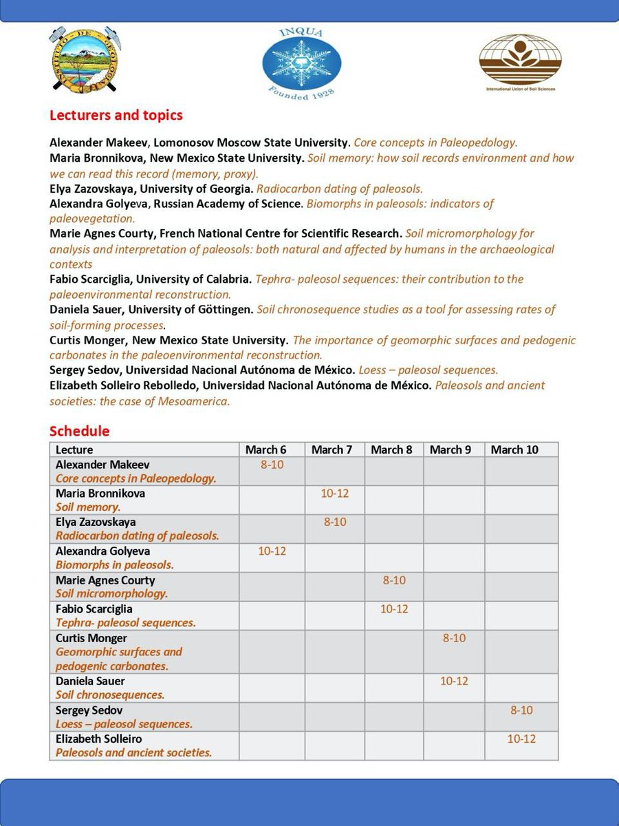 Commission 1.6 — Paleopedology tweet media