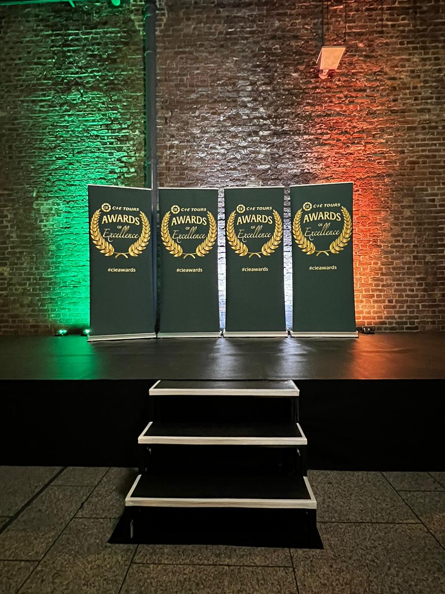 A great night for Irish tourism as the CIE Tours Awards of Excellence gets underway - the awards are based on feedback from tens of thousands of CIE Tours guests in 2022.  All the winners gave our guests an exceptional experience and the warmest of welcomes! #cieawards