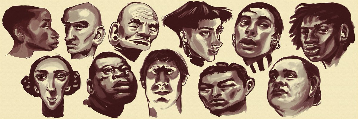 ArthurRandolpho's tweet photo. Styling tests
#sketch #quickpaint #digitalart #digitalpainting #portraits #study https://t.co/lVzzENA20s