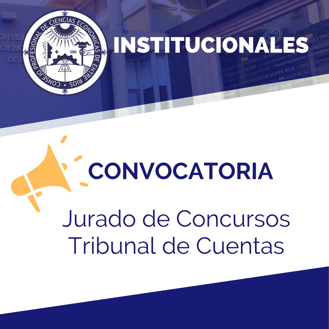 Informamos a toda la Matrícula, que se encuentra abierta la convocatoria a participar del Concurso para integrar el Jurado de Concursos del <a href="/tcer/">Theresa Cocuzza</a>
Tenes tiempo de postularte hasta el  14/02  𝙖 𝙡𝙖𝙨 12 𝙝𝙨. acortar.link/eO6Gnz