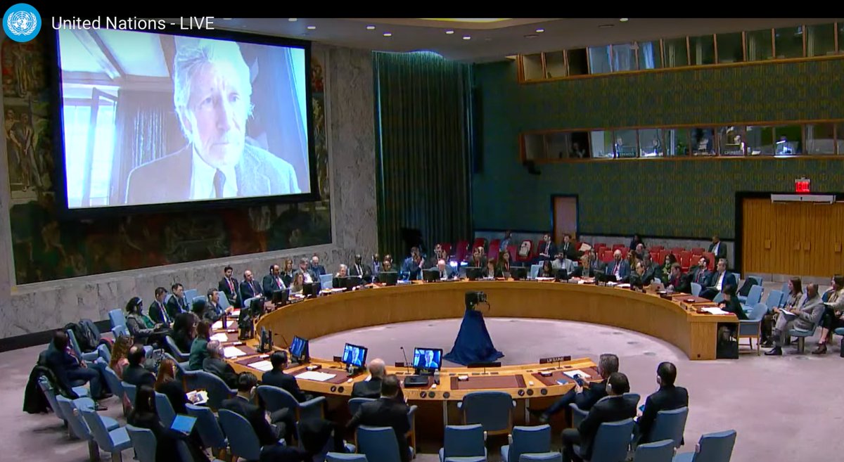 This is as surreal as it gets. At the Kremlin's invitation, Roger Waters speaks to the UN Security Council, repeating  the Kremlin's talking points, while Russia's Nebenzia praises Waters and the "anti-war movement" he represents for getting everything right.