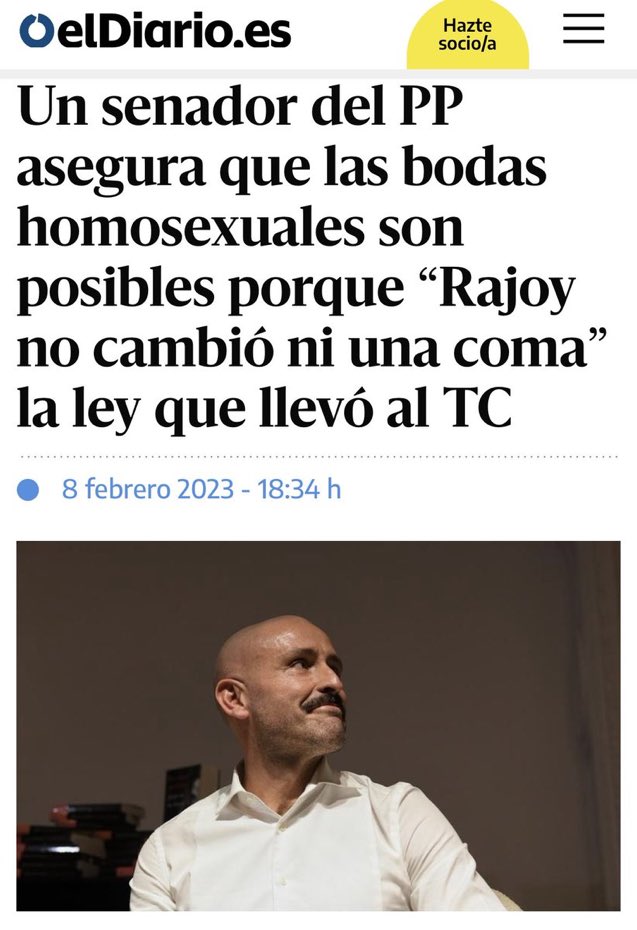El PP no solo votó EN CONTRA del matrimonio igualitario, sino que también llevó un recurso EN CONTRA ante el Constitucional.
Que no nos tomen por idiotas, por favor. No es culpa nuestra que siempre estén en el lado equivocado de la historia de los derechos sociales.