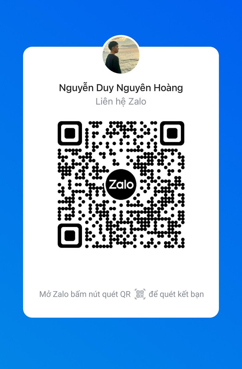 Duyhoang0's tweet photo. @FWB_SaiGon18 @Chube_dangiu Zalo đây ạaaa https://t.co/feNNsnwdQq