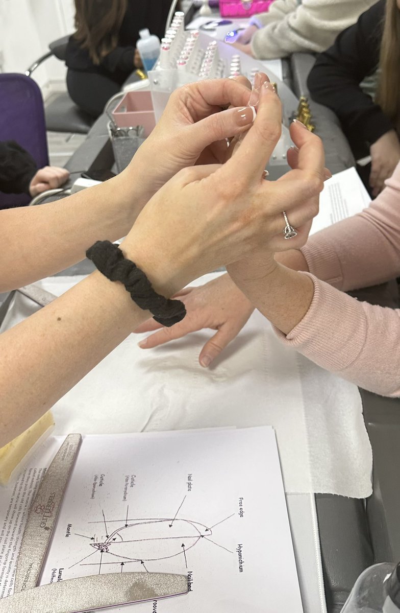 Week 1 of our Beauty Academy for the Alternative Curriculum. We learned all about nail anatomy and the many steps involved in a gel manicure! Excited about building even more skills in the weeks to come from the expertise at Beaumac Beauty Salon 🎀💅🏼💖