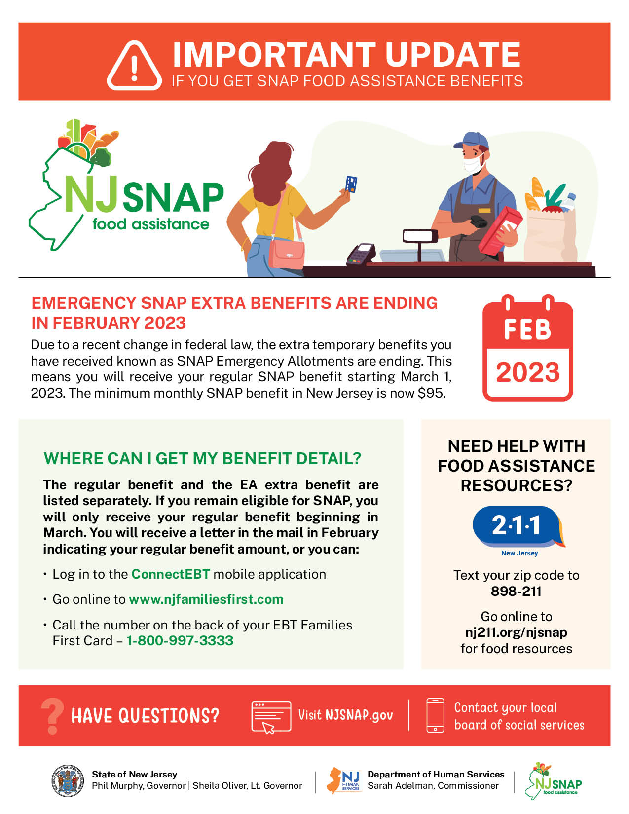 NJHumanServices on Twitter "‼️ Important Update for SNAP Households