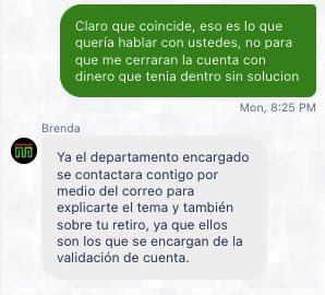 Hola <a href="/teammexicomx/">TeamMéxico.mx</a> , pedí ayuda a soporte para solucionar la verificación de mi cuenta y 5 minutos después me cerraron la cuenta con dinero en ella. 

Todos los días me contacto con su soporte y nada mas me dan largas como y no tengo solución, espero ayuda pronto. @cobra_picks