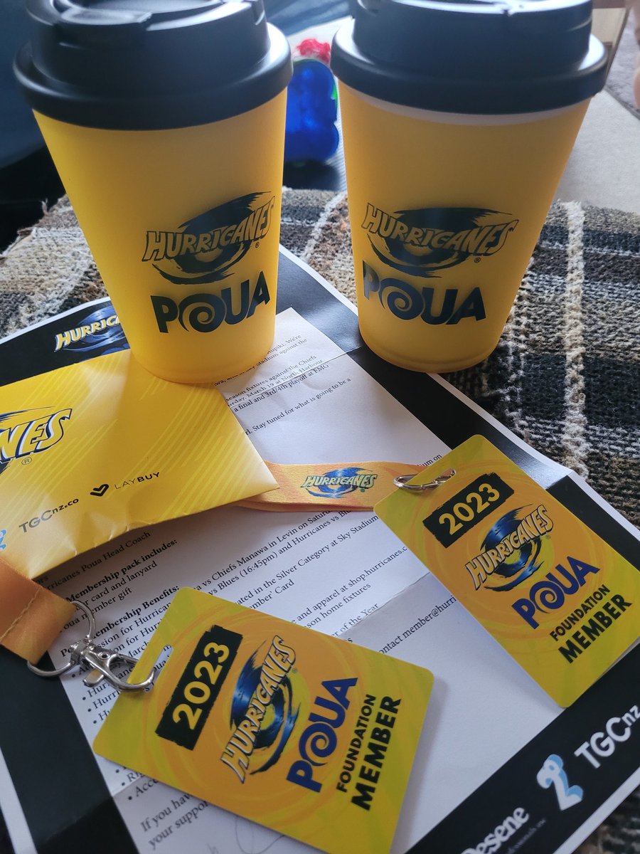 So these arrived at the door today. Let's get it on #SuperRugbyAupiki @Hurricanesrugby