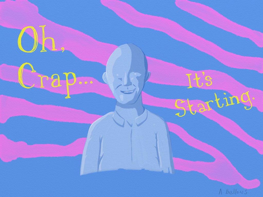 AlanBellows's tweet photo. Going through some old doodles on my tablet, I discovered that back in 2012 I accidentally made a portrait of @seanseaevans lol https://t.co/VUiHMNRg4Q