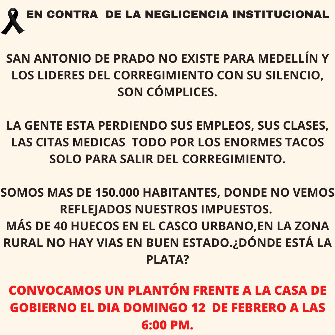 QuienesSonUds's tweet photo. Se agotaron los canales fallidos de comunicación con esta administración @QuinteroCalle Esperamos que el domingo no salgan con una ridícula mesa de diálogo como ha pasado en ocasiones anteriores para tratar de calmar la inconformidad de la gente. SADEP no aguanta más. https://t.co/dvWgO3wq4M