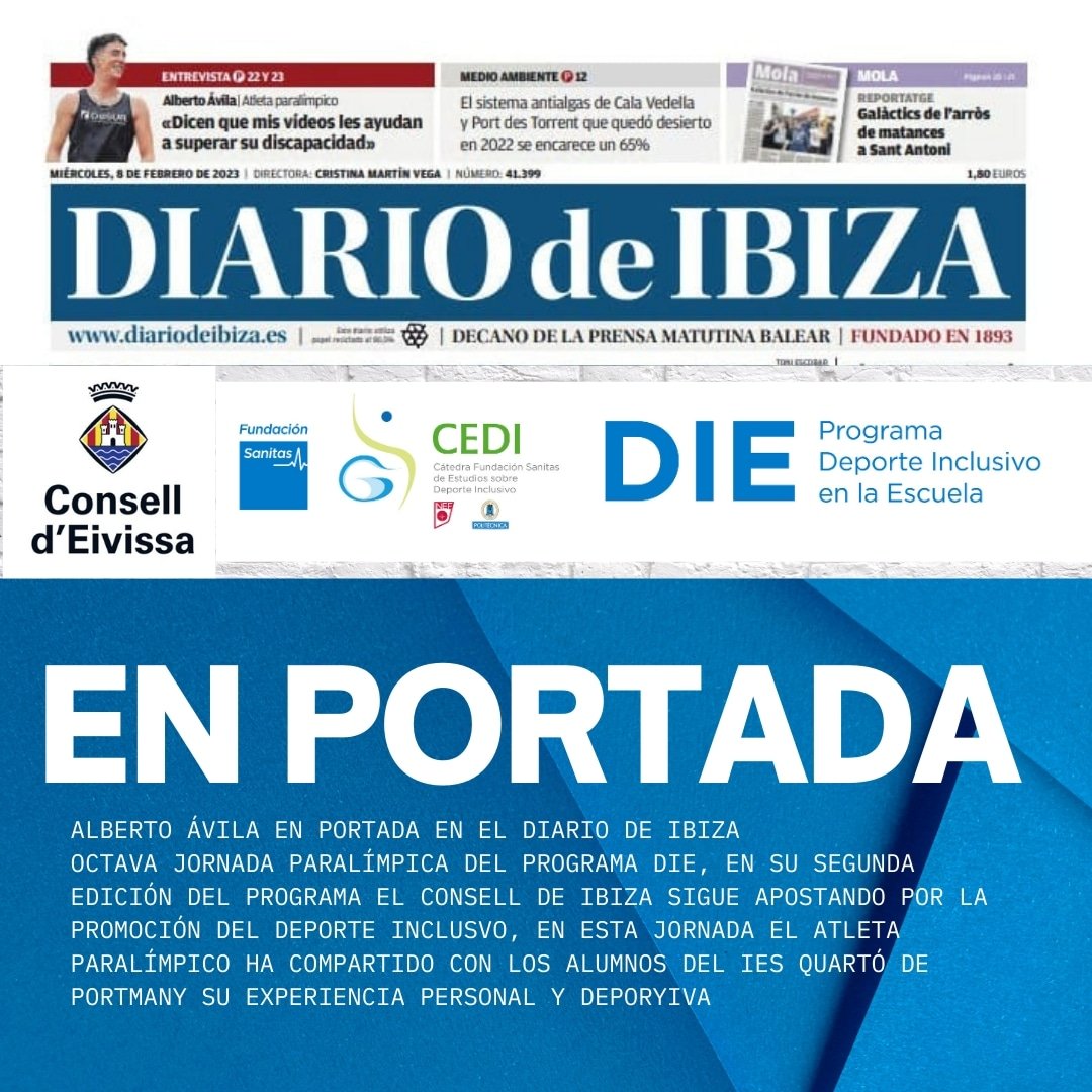 CEDI (@catedracedi) on Twitter photo II Edición del Programa DIE en Ibiza un éxito tras otro!
deporteinclusivoescuela.com
<a href="/F_Sanitas/">Fundación Sanitas</a> <a href="/Consell_Eivissa/">Consell d'Eivissa</a> <a href="/inefmadrid/">FCCAFyD (INEF). UPM</a> II Edición del Programa DIE en Ibiza un éxito tras otro!
deporteinclusivoescuela.com
<a href="/F_Sanitas/">Fundación Sanitas</a> <a href="/Consell_Eivissa/">Consell d'Eivissa</a> <a href="/inefmadrid/">FCCAFyD (INEF). UPM</a>