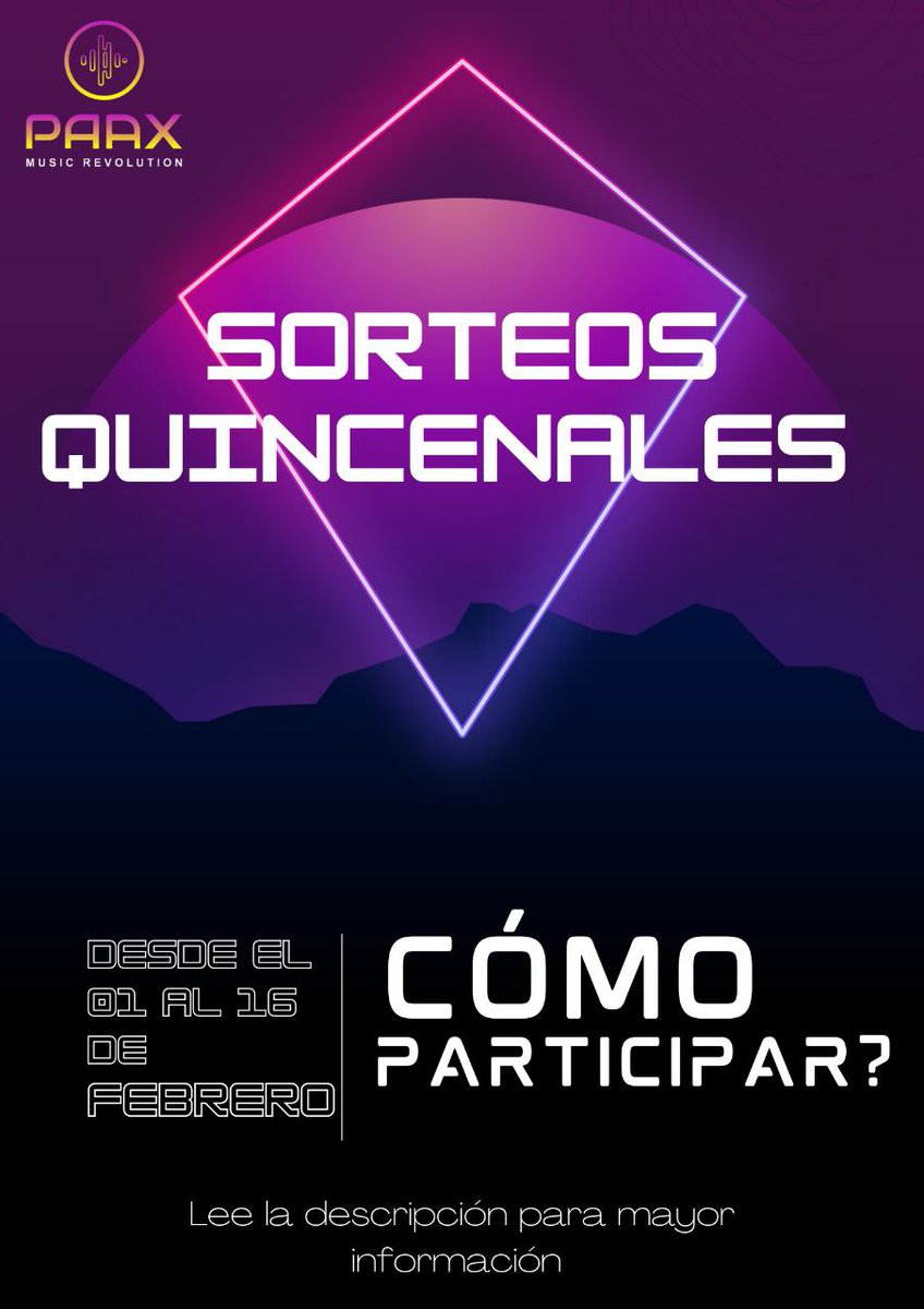 BI-WEEKLY GIVEAWAYS 

The 3 most active members of our PAAX Official telegram will be awarded 5000 PAAX each

More details in the telegram:
t.me/PAAXMusicRevol…