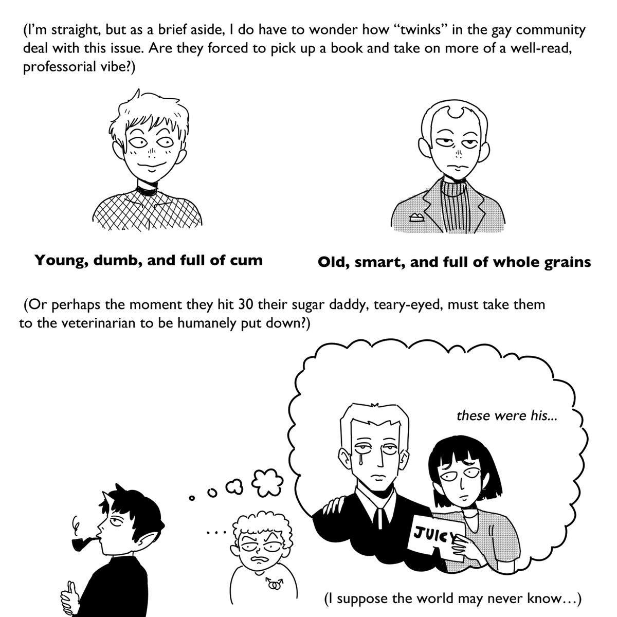 since Twink Death is trending, I'm reposting my comic about going bald. Enjoy (1/4) 