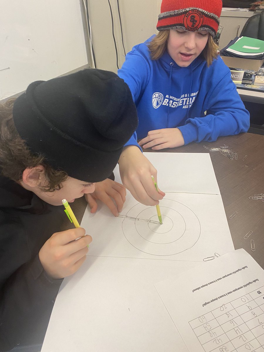 ms_macp's tweet photo. Using paper clips to discover the relationship between radius, diameter, and circumference with 7-6 today! @NLESDNT @NLESDCA @stpaulsjh #discovery #mathisfun https://t.co/IXGxL2oDHK