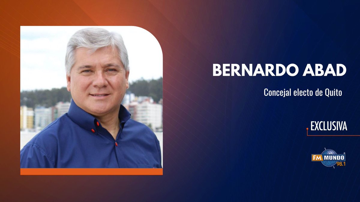 📻 Estamos #AlAire en #NotimundoALaCarta con <a href="/babadmerchan/">Bernardo Abad 🇪🇨</a>, concejal electo de #Quito, conversando sobre cuáles serán sus prioridades en el Concejo Metropolitano. 

📽️ Míranos #EnVivo ➡️ bit.ly/3RLL0Fr
