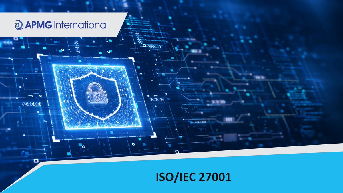 Sensitive information? ISO/IEC 27001 reassures sponsors, shareholders and customers that the organization has expert control over its risk management and data security gives you reassurance on expert control.  

Learn more here - apmg-international.com/product/iso-ie…