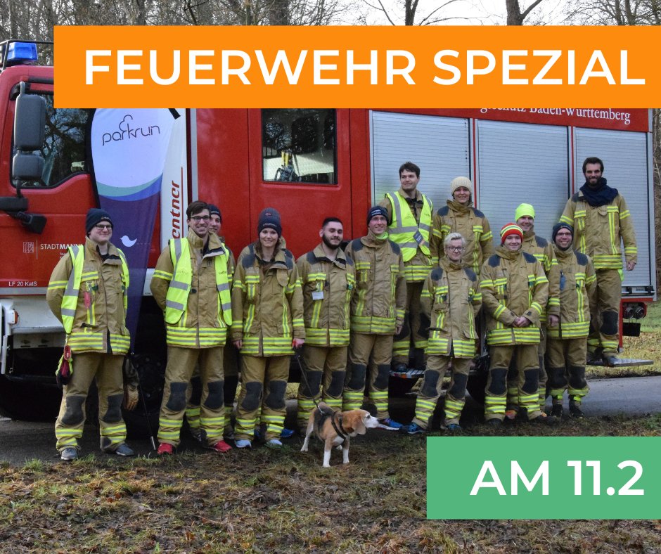 🚨 Save the Date - Europäischer Tag des Notrufs 112 🚨

An diesem Samstag ist die Feuerwehr beim Neckarau parkrun im Einsatz, um den Europäischer Tag des Notrufs 112 zu Zeichen! 👩‍🚒

Wahrscheinlich gibt es auch Kuchen 😉🍰

#liebeparkrun #112 #feuerwehr #freiwilligefeuerwehr