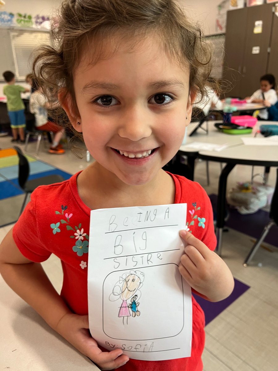 ddekoch's tweet photo. These kindergarten writers are so excited to create their own nonfiction book! I can’t wait to learn more about monkeys, cats, and being a big sister! 
Future authors coming soon📝 https://t.co/k9cdJX2JUU
