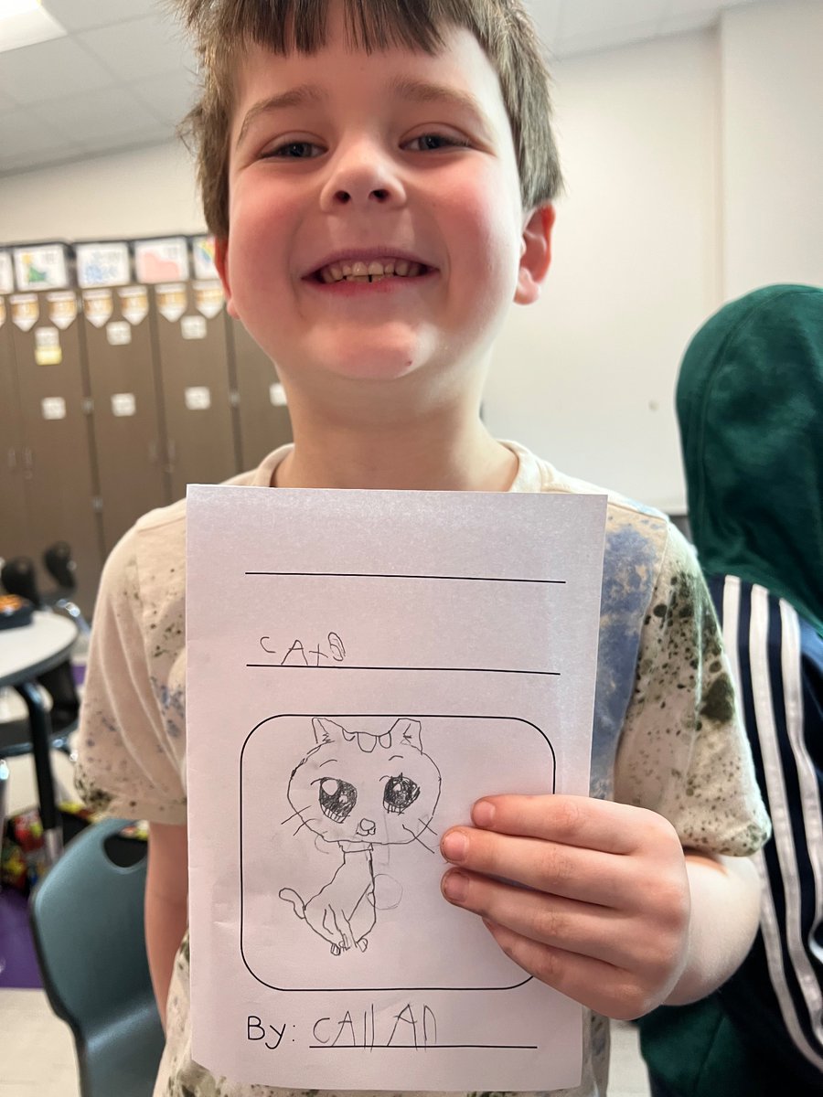 ddekoch's tweet photo. These kindergarten writers are so excited to create their own nonfiction book! I can’t wait to learn more about monkeys, cats, and being a big sister! 
Future authors coming soon📝 https://t.co/k9cdJX2JUU