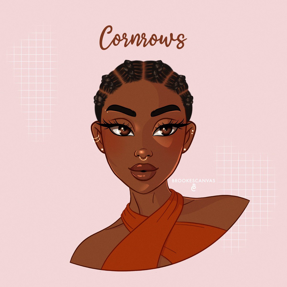 brookescanvas's tweet photo. ✨Day 7 - Cornrows✨ #28DaysOfBlackHairstyles #BlackHistoryMonth #blackhair #blackart https://t.co/zjbgZ8vbNC