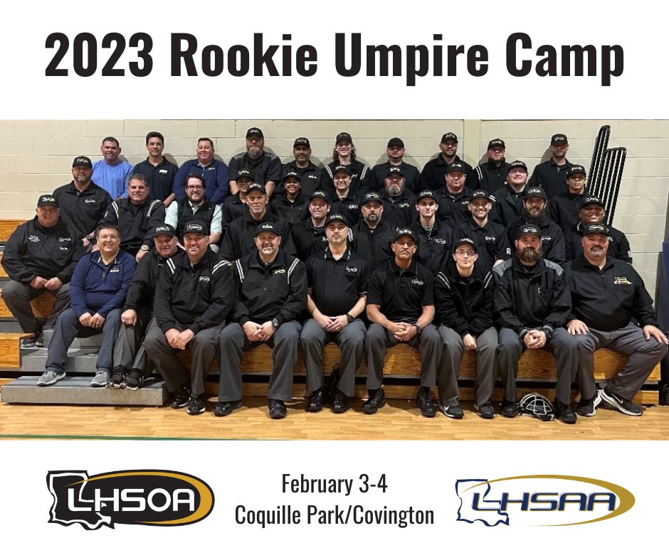 LhsOfficials's tweet photo. Great job to all umpires who participated in the 2023 LHSOA Rookie Camp ⚾ Thank you SROA (Hammond) for hosting us! @SROAUmpires https://t.co/jP0GzYQspr