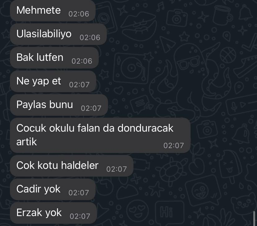bgyetherr's tweet photo. Grup üyemiz;

Adres: Bağıdını sağır Mahallesi Hoca Ahmet Yesevi Caddesi No 36 Kahramanmaraş Pazarcık 
23 kişilik 1 aile için çadır ve battaniye ihtiyacı var 
Mehmet Dağılan No: +90 (554) 996 44 30 https://t.co/T6YruNiZmD
