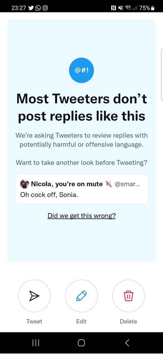 Nicola, you're on mute 🔇 tweet media