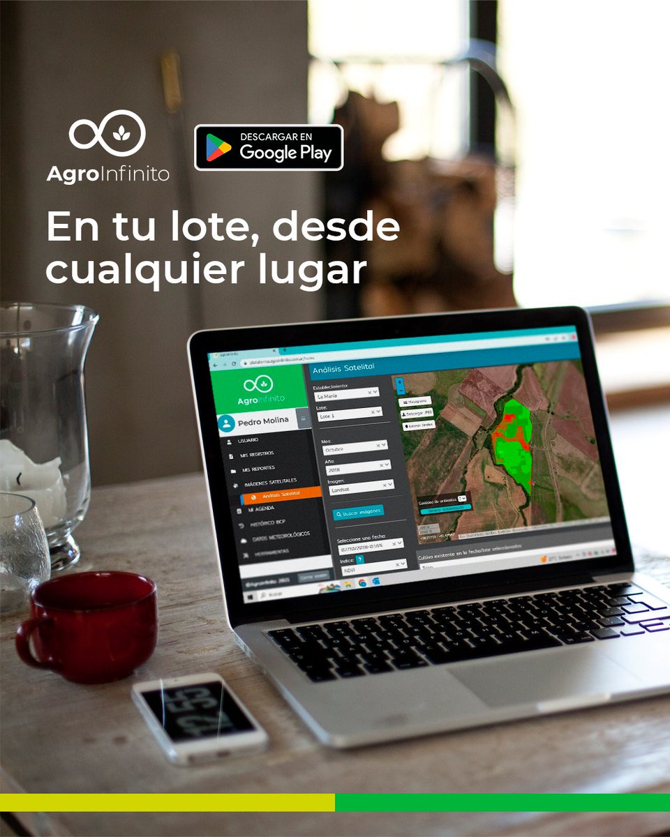 Con Agroinfinito podés monitorear tus lotes a través de imágenes satelitales, estés donde estés.👩‍💻🧑‍💻🌿🌱

👉Entrá en agroinfinito.com.ar y empezá a utilizar la plataforma hoy mismo.
¡Es gratuita!😍

 #agronomia #agronegocio #monitoreo #monitoreosatelital #computadora