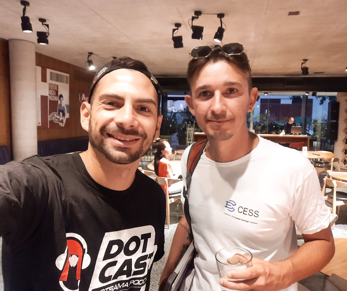 Rey_Crypto_'s tweet image. Con la gente de @CESS_Storage en Siden Events #3 #PolkadotBlockchainAcademy