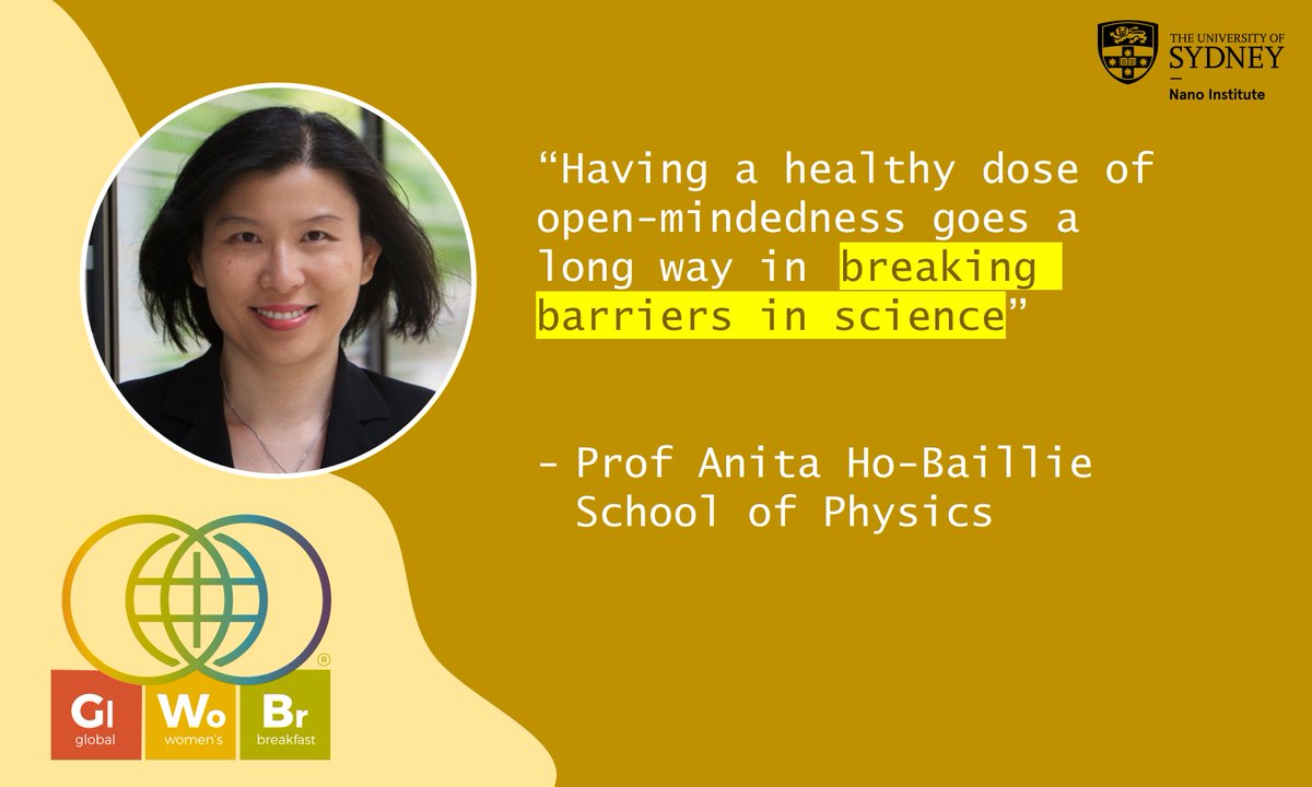 Sydney Nano (@sydneynano) on Twitter photo As we focus on #BreakingBarriers in science <a href="/Sydney/">Sandra Schittkowski</a> Nano Grand Challenge Champion Prof <a href="/AnitaHoBaillie/">Anita Ho-Baillie</a> contemplates what this means in the lead up to the Global Women’s Breakfast #GWB2023
#LeadershipInAction <a href="/sydney_physics/">Sydney Physics</a> <a href="/Sydney_Science/">Sydney Science</a> As we focus on #BreakingBarriers in science <a href="/Sydney/">Sandra Schittkowski</a> Nano Grand Challenge Champion Prof <a href="/AnitaHoBaillie/">Anita Ho-Baillie</a> contemplates what this means in the lead up to the Global Women’s Breakfast #GWB2023
#LeadershipInAction <a href="/sydney_physics/">Sydney Physics</a> <a href="/Sydney_Science/">Sydney Science</a>