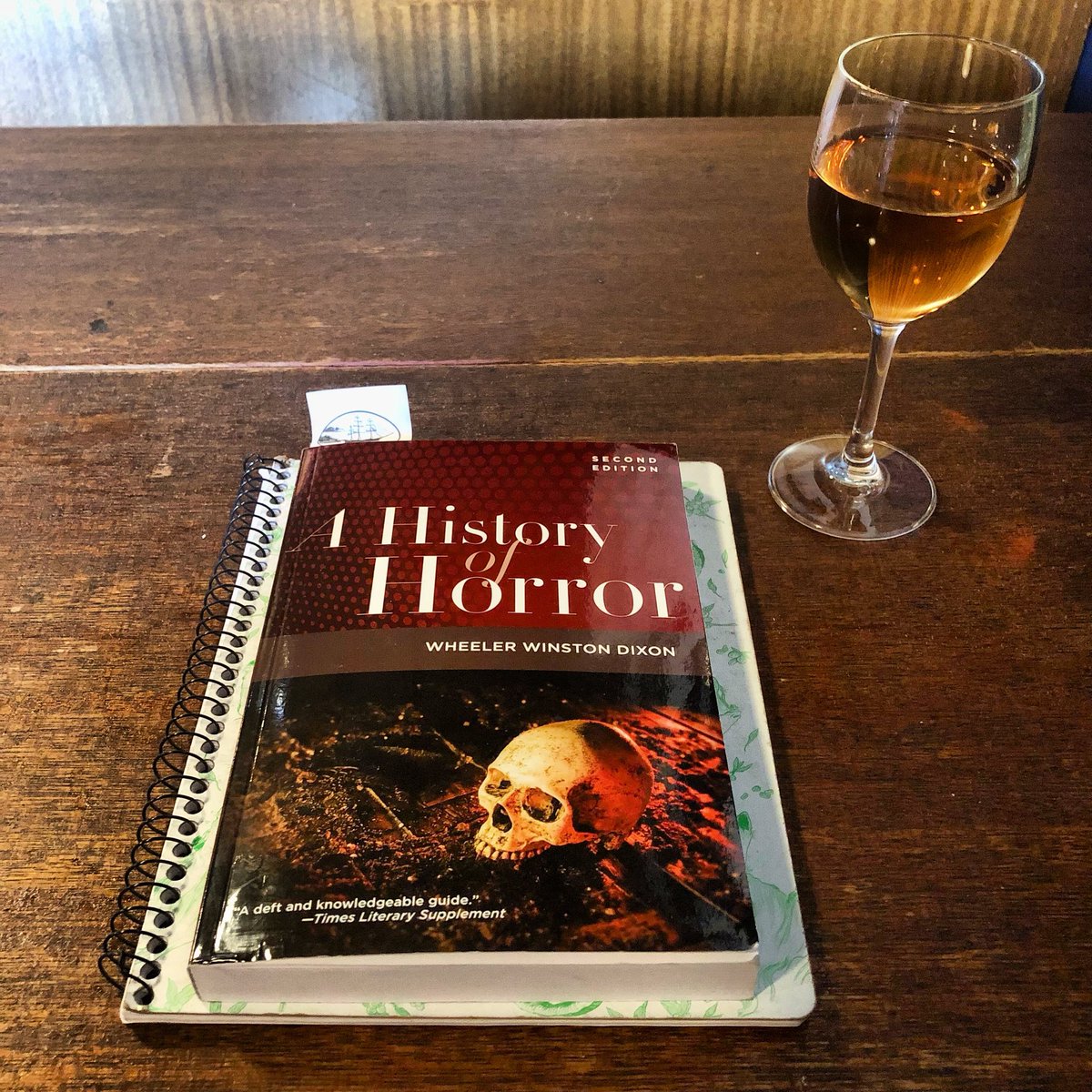 Break time. 

#horror #horrorhistory #wine