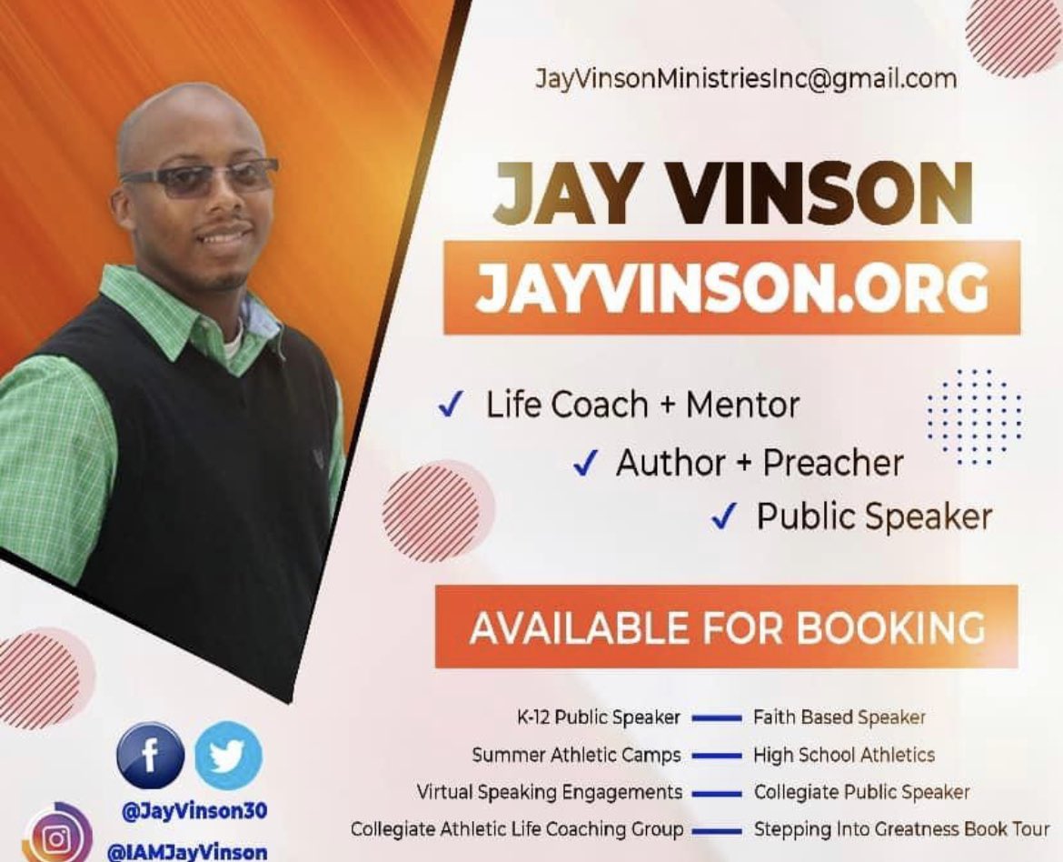 LET’S CONNECT THIS YEAR❗️As we come together to advance the KINGDOM OF GOD and DESTROY every satanic attack of the enemy that may come against you🔥🔥
.
.
.
.
#IAMJAYVINSON #Apostolic #Prophetic #AthleticSpeaker #EducationSpeaker #Kthrough12 #Collegiate  #EmpowermentSpeaker…