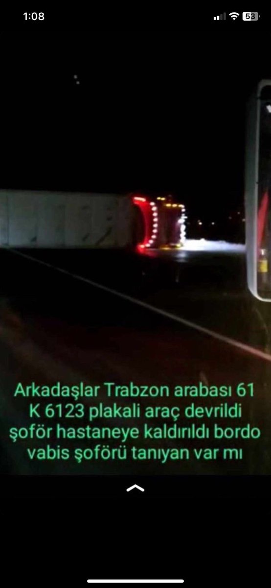 ACİL! 
ARKADAŞLAR TRABZON'DAN ÇIKAN KIRMIZI YARDIM TIRI DEVRİLDİ. PLAKASI 61 K 6123. ŞOFÖR HASTANEYE KALDIRILDI KİMLİĞİ BELLİ DEĞİL. TANIYANLAR, BİLENLER BİZE ULAŞSIN LÜTFEN.

#deprem #acildeprem #HelpTurkey #depremsondakika