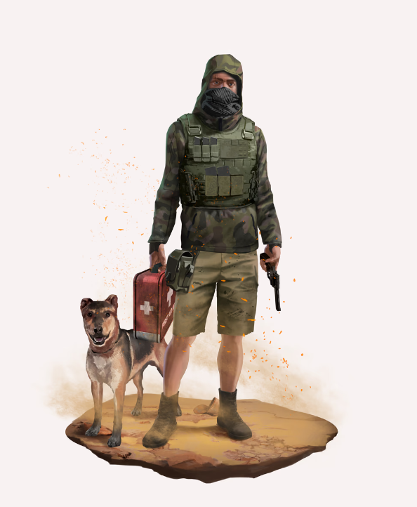WhoDisImNew's tweet image. #MeltdownNFT #Charactercontest
Look at this dude and how prepared he is to survive anything that comes at him. Always felt like a dog is a MUST HAVE in a last man surviving Apocalyptic world. (also the med kit could come in handy)