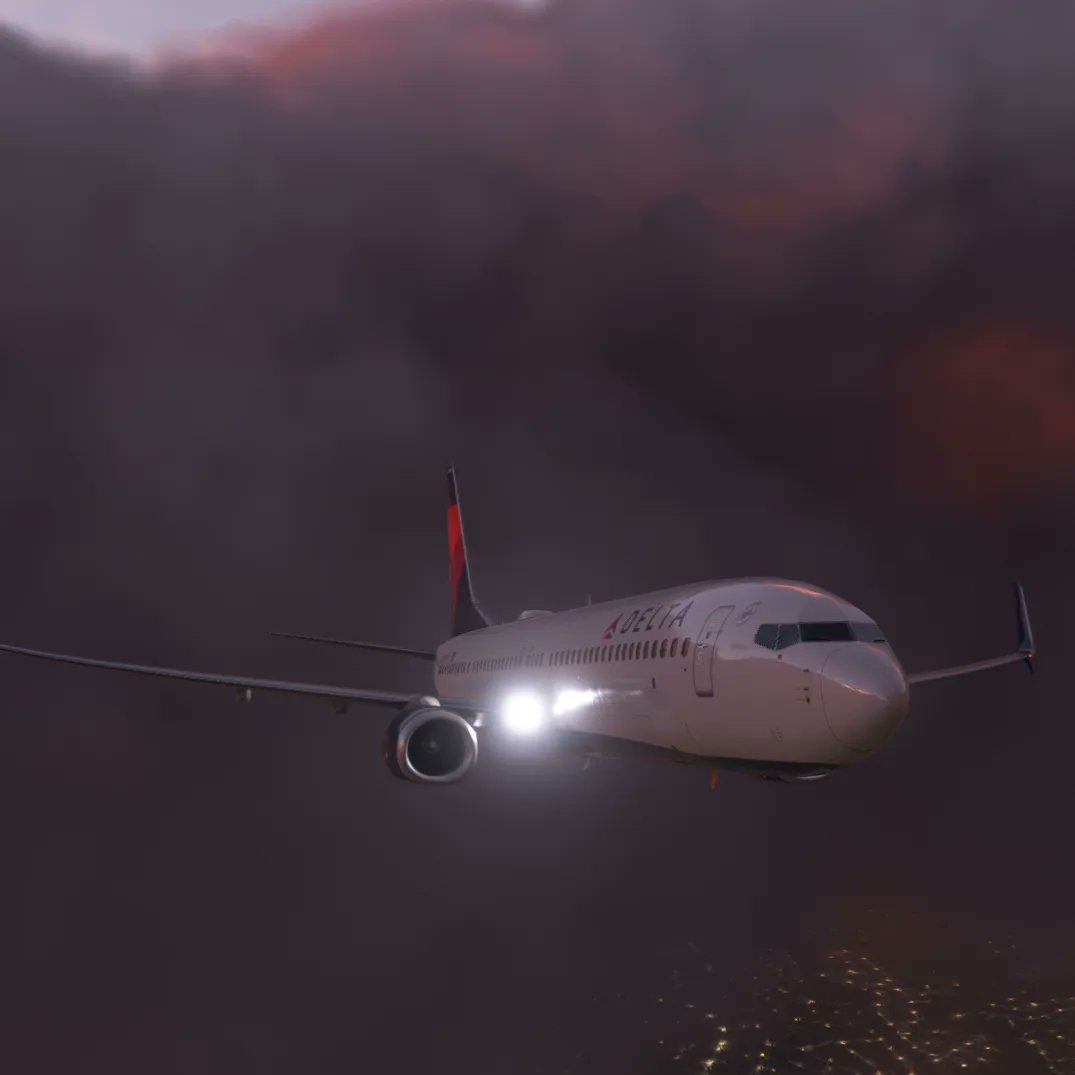 DeltaVirtual1's tweet image. Where is everyone off to this evening? Any special flights planned? #MSFS #flightsim #vatsim