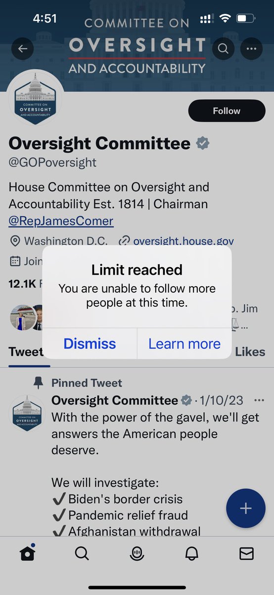 stoneworkspicks's tweet photo. @RepMTG @GOPoversight Just tried to follow and this popped up.  Read thru TOS and none of applies to me. https://t.co/4YW7Xjr2W2