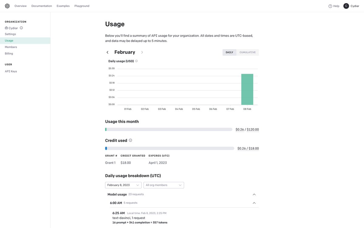 绑定虚拟信用卡成功，开始OpenAI接口调用！