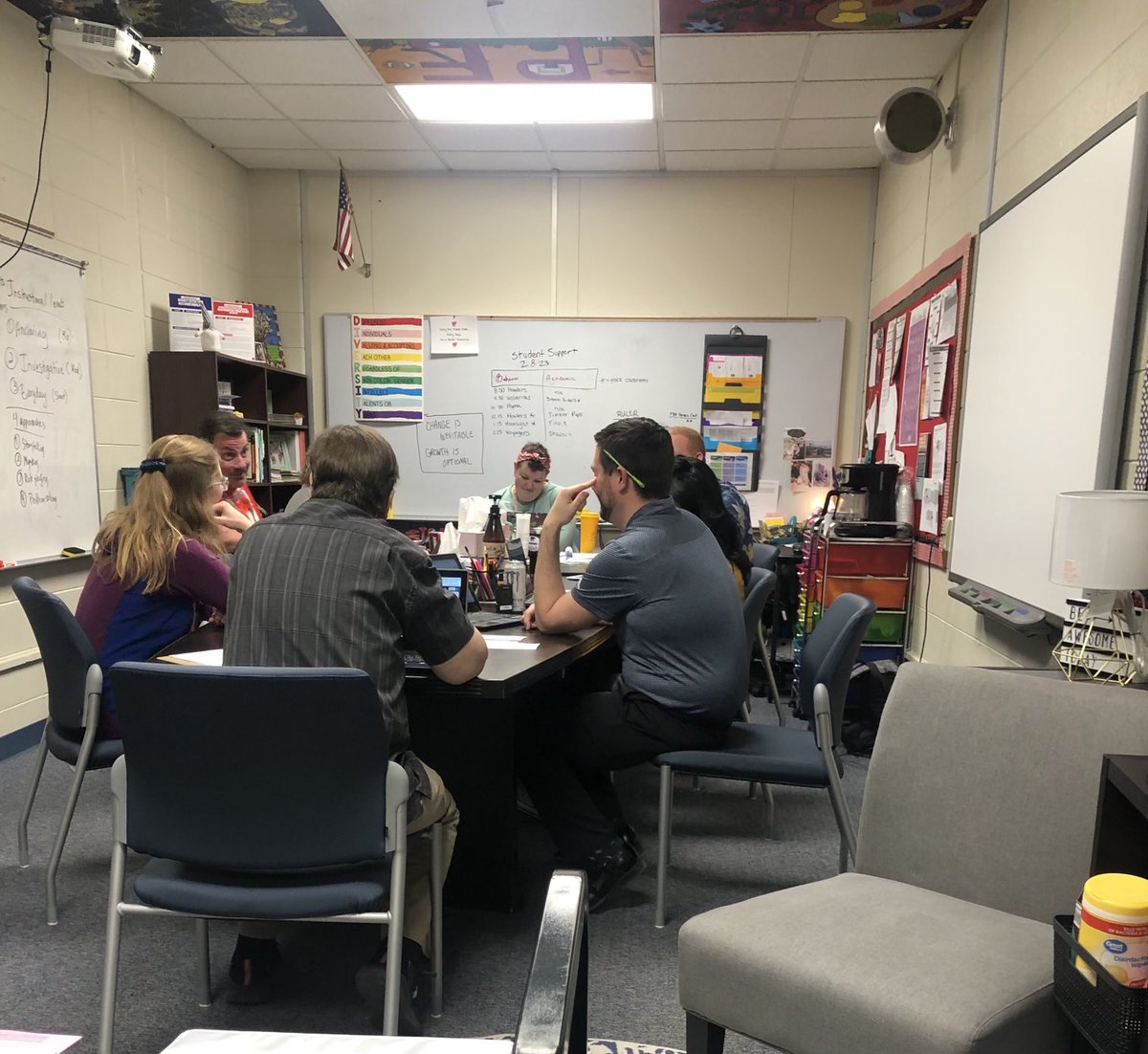 rachelbarzee's tweet photo. Wednesday’s at Fire Prairie we collaborate during Student Support to plan academically and socially/ emotionally for our learners at FP… #studentcentered #fortstrong https://t.co/fexnrF07fq