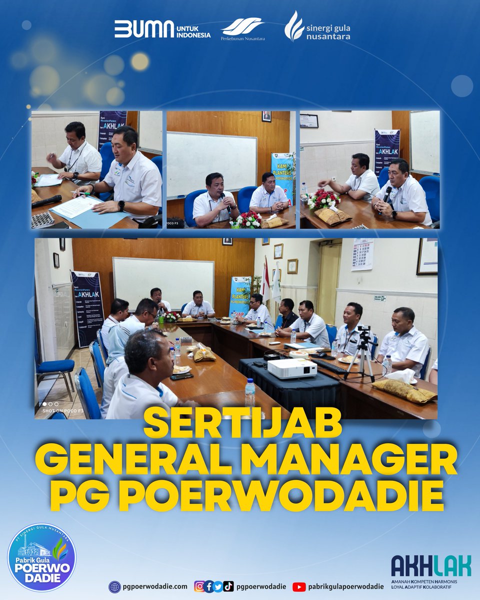 pgpoerwodadie's tweet photo. #LatePost

Assalamu'alaikum sahabat planters &amp; "rumangsa melu #handarbeni" @pgpoerwodadie

Magetan - PG Poerwodadie laksanakan Serah Terima Jabatan General Manager dari Bapak Jarot Rudi Wardoyo yang ditugaskan ke @pg_pandjie https://t.co/3rwlzTDLUT